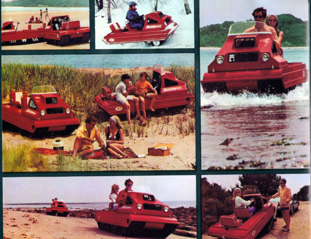 1975 "Passe Par Tout / PasseParTout" Amphibious (Land & Water) Atv, Utv, Boat, Recreational Vehicle (Red/--)